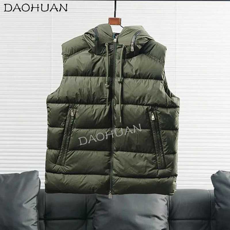 Men's Down Parkas Classic Mens And Womens Winter Warm lightweight Vest Down Jacket with The Same lightweight CROFTON Couple Vest Mens An z241129