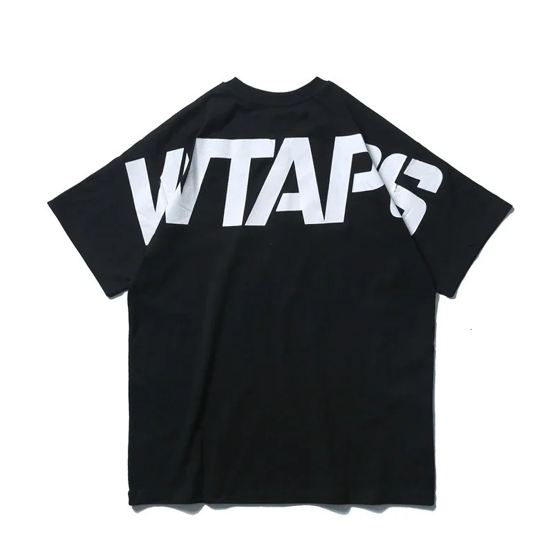 Back Print WTAPS Print T Shirt Men Women High Quality Oversize Short Sleeve T shirt Tops Tee 240428