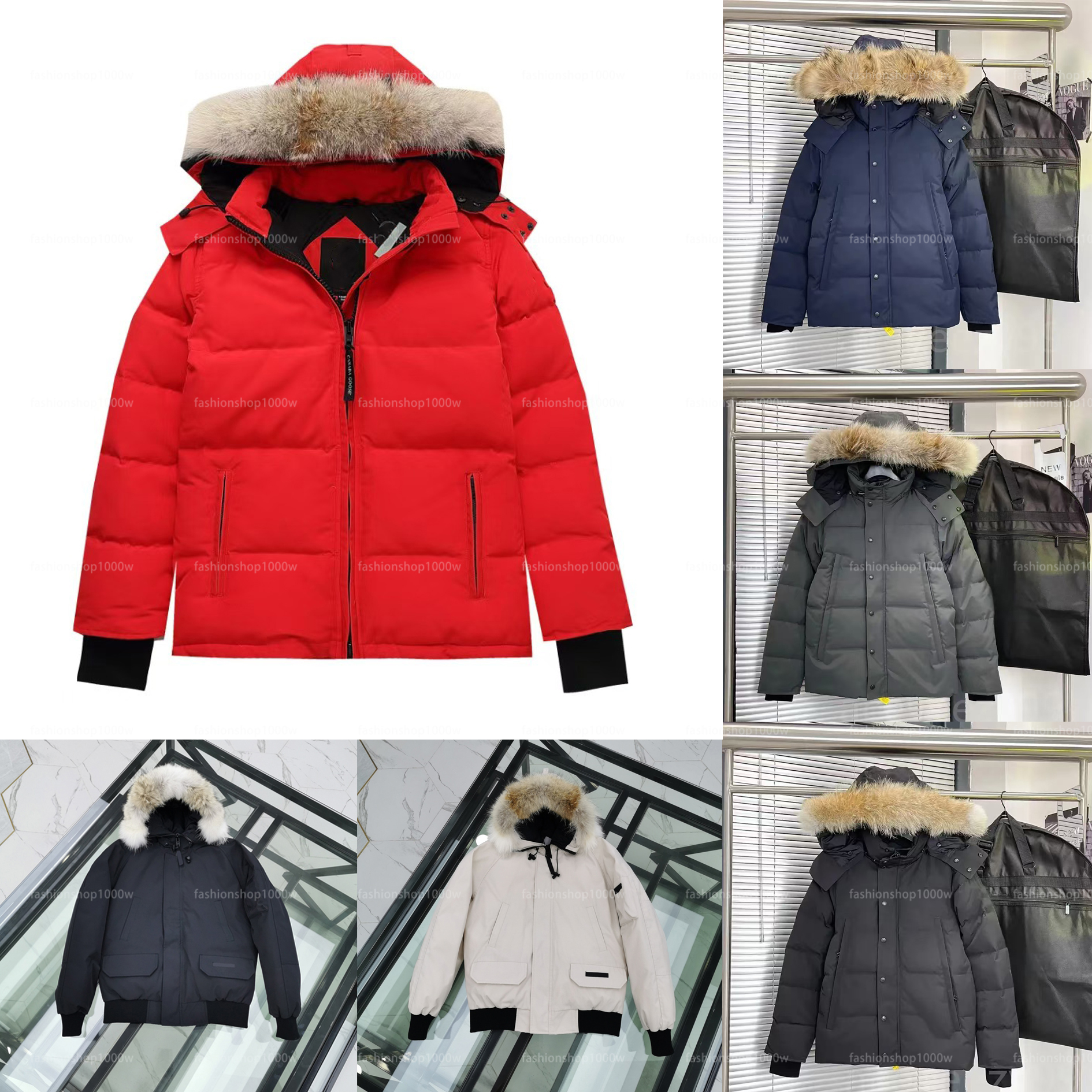 designer jacket mens down puffer jacket Canada Winter Down Jackets outdoor leisure coats windproof overcoat Waterproof snow proof puffer Thick colla Hooded Jacket