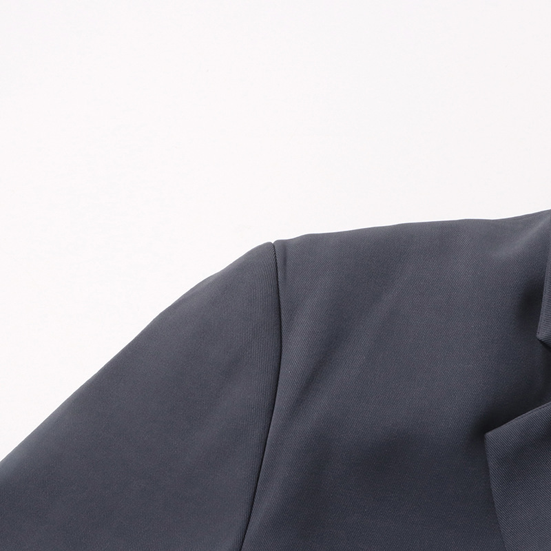 20009 XL 2024 Spring Autumn Milan Runway Coat Jackets Long Sleeve Lapel Neck Gray Black High Quality Button Fashion Womens Clothes oufanm