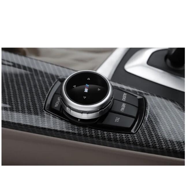 iDrive Car Multimedia Buttons Cover Stickers for BMW 3 5 Series X1 X3 X5 X6 F30 E90 E92 F10 F18 F11 F07 GT Z4 F15 F16 F25 E60 E61 Accessory