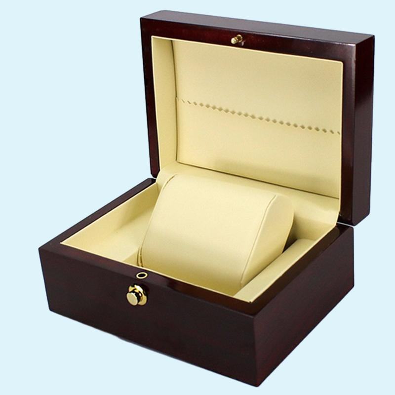 Luxury Wrist Watch Box Handmade Wooden Case Jewelry Gift Box Storage Container Professional Holder Organizer Watches Display
