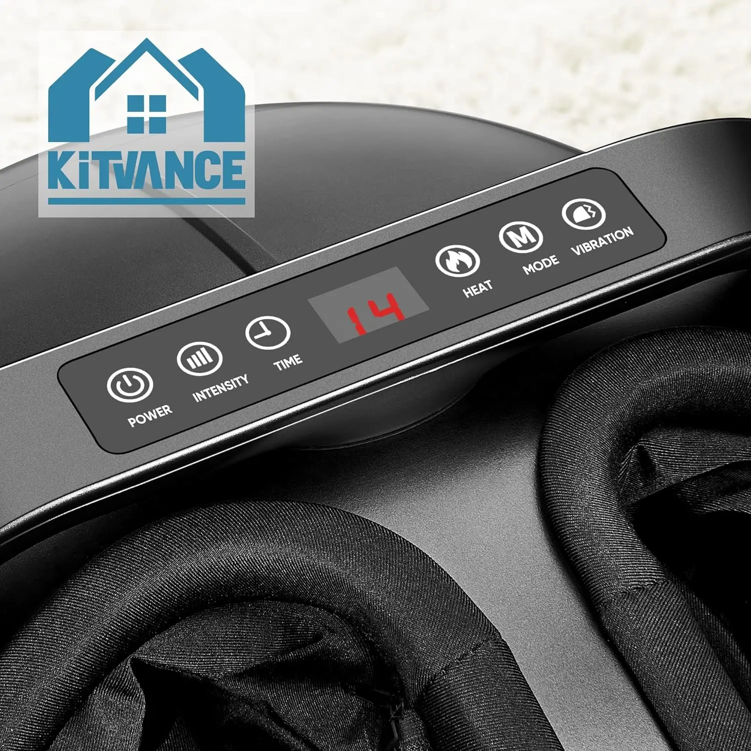 Foot Massager Heating Compression Shiatsu Knead Roller Muscle Relaxation Pain Relief Electric Massage Machine 240122