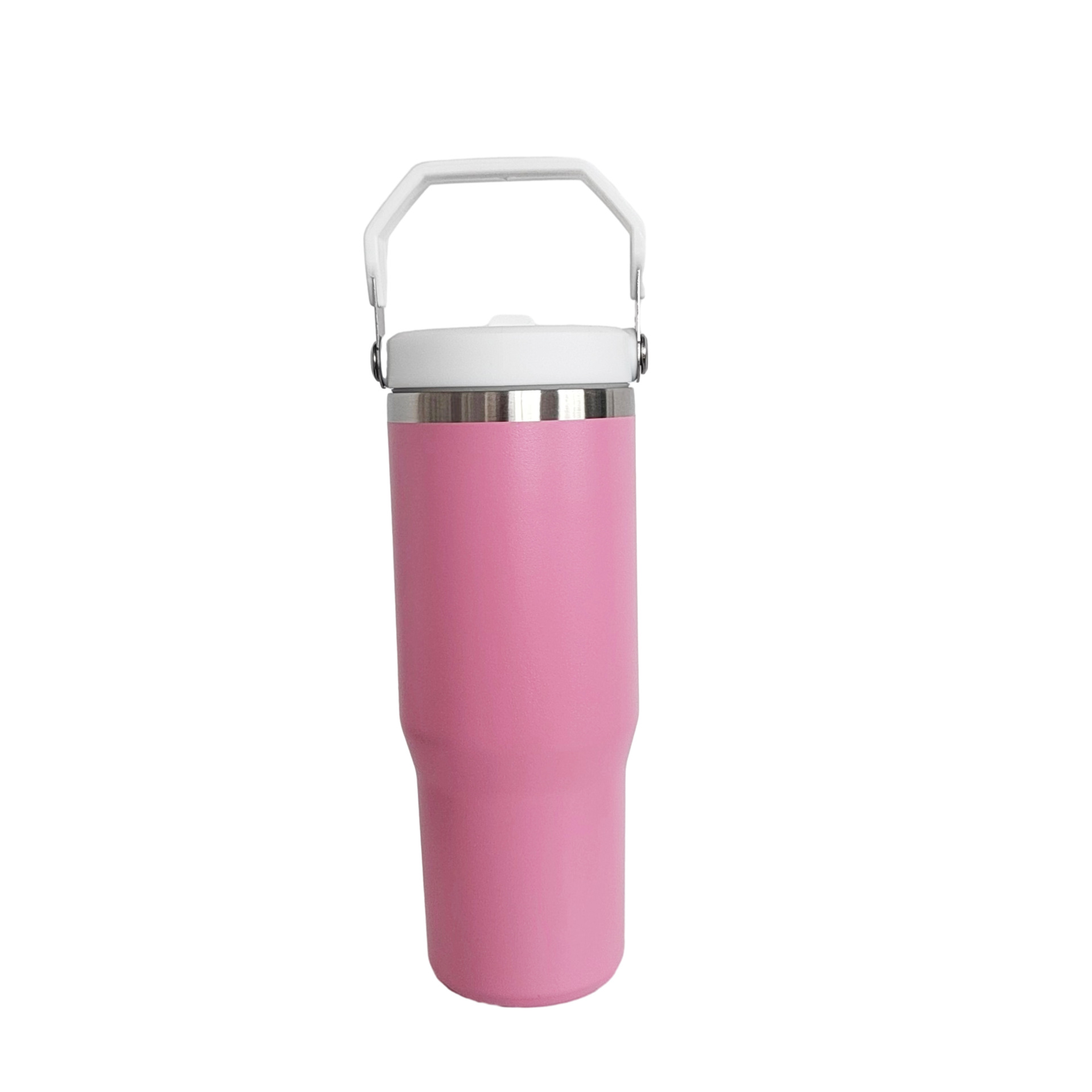 Regular Tumbler Handle Lid 30Oz Stainless Steel Big Capacity Beer With Flip Straw Insulated Travel Coffee Mug For DIY