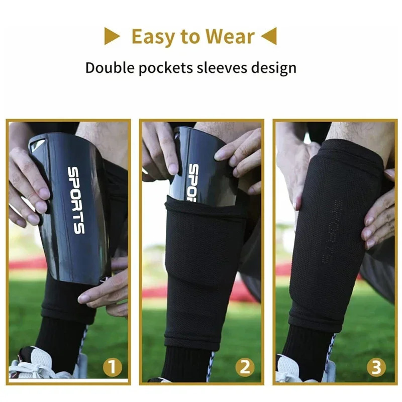 Sport Football For Cushion Youth 1 Reduce Shocks Girls Socks Pads Boys And Guard Kid Pair Soccer Shin EVA Protection Injuries 240129