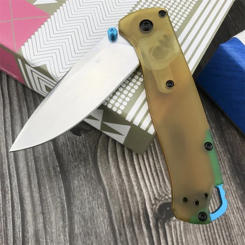 2 Model 535 Bugout Pocket Folding Knife D2 Blade PEI Handle Outdoor Hunting Bailout Tactical Defense Survival Knives BM 940 9400 15080 3300 Tools