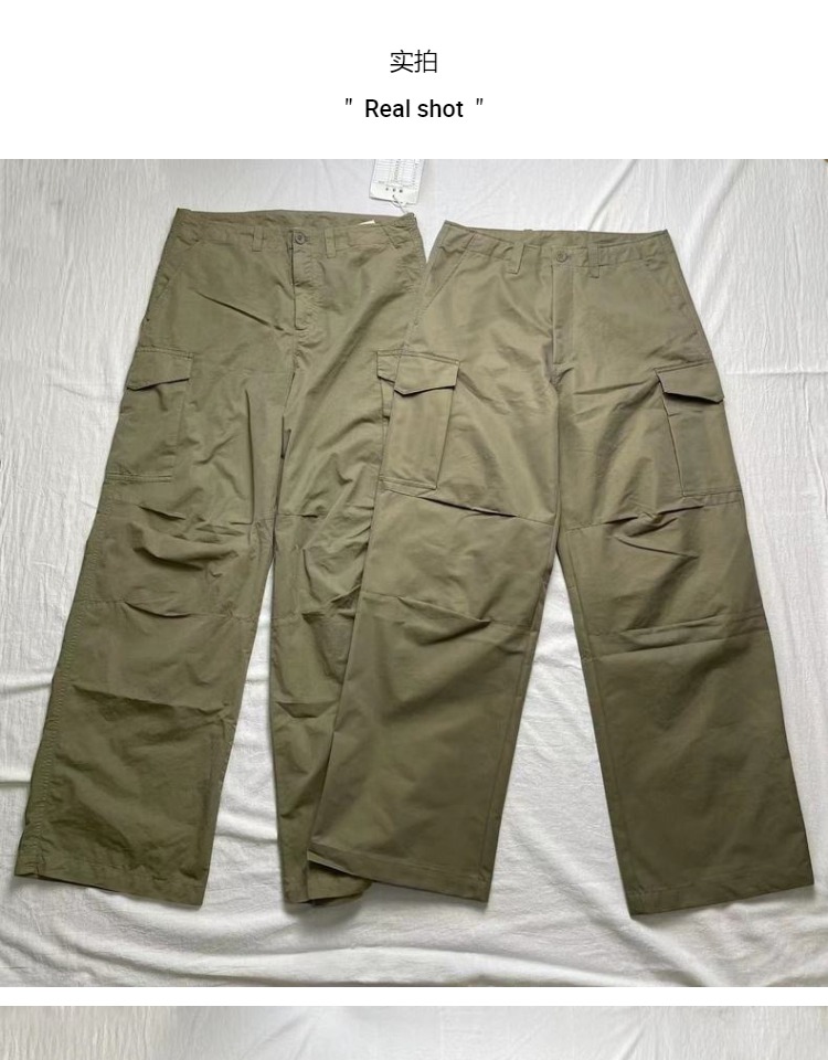 Original Our legacy Pants Casual Pants straight casual loose pants Men Pocket Cargo Pants Loose Multi Pocket Workwear Pants