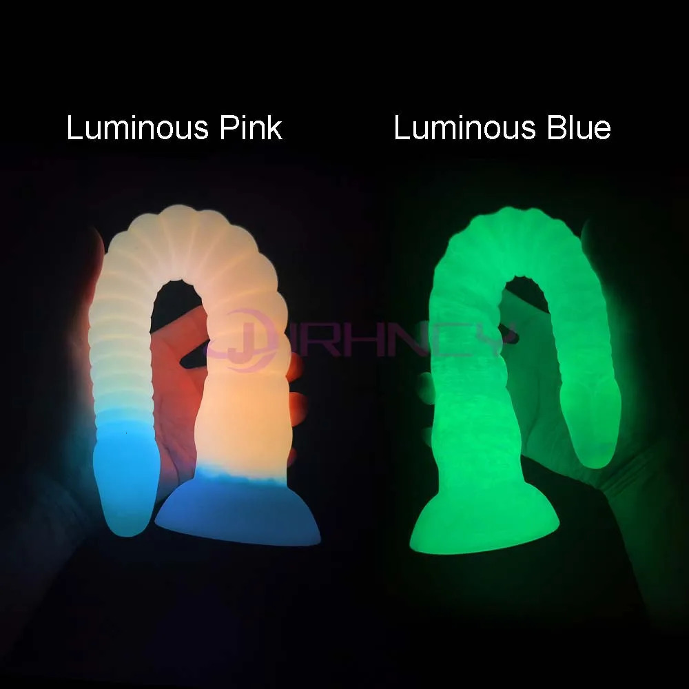 Luminous Anal Plug 56cm Long Butt Plug Silicone Anal Dildos With Suction Cup Octopus Tentacles Anal Xxxl Plug Prostate Massage 240129