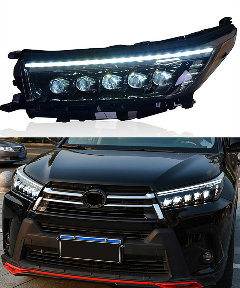 Car Turn Signal Head Light Assembly for Toyota Highlander LED Headlight 2018-2021 Daytime Running Lamp Projector Lens