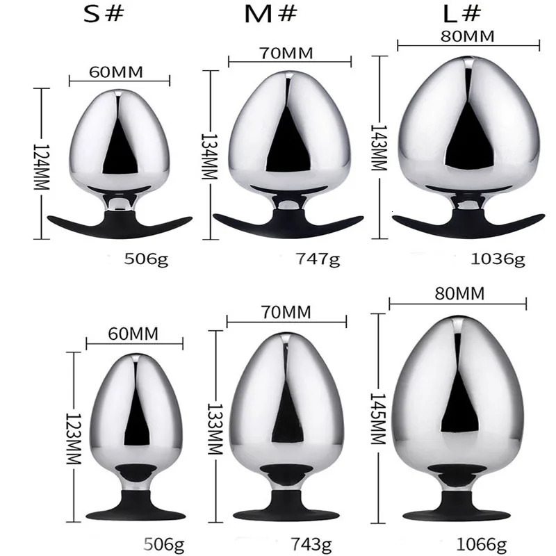 Selling Anal Plug Dildo Huge Fist Strap On Sex Toys For Men/Women Masturbators Stainless Steel Toys Big Butt Plug Wearable 240129
