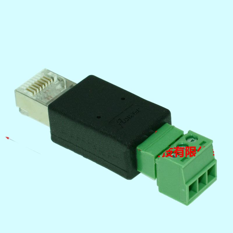 RJ45 Network Connector Male 8P8C Modular Plug to RS485 Screw Terminals Adapter7347040
