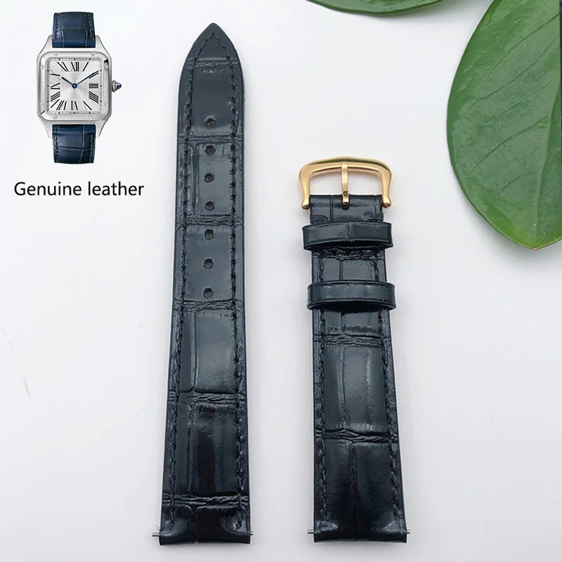 Watch strap genuine leather suitable for Sandoz tank London durable breathable high-grade watch strap15mm18mm20mm240125