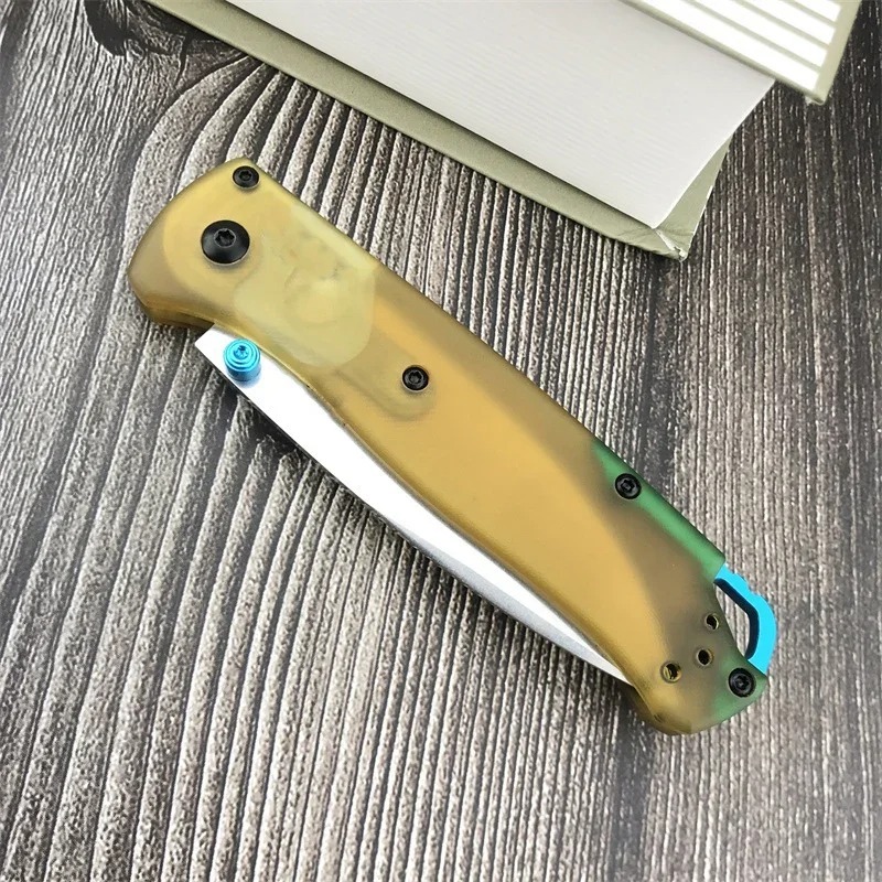 2 Model 535 Bugout Pocket Folding Knife D2 Blade PEI Handle Outdoor Hunting Bailout Tactical Defense Survival Knives BM 940 9400 15080 3300 Tools