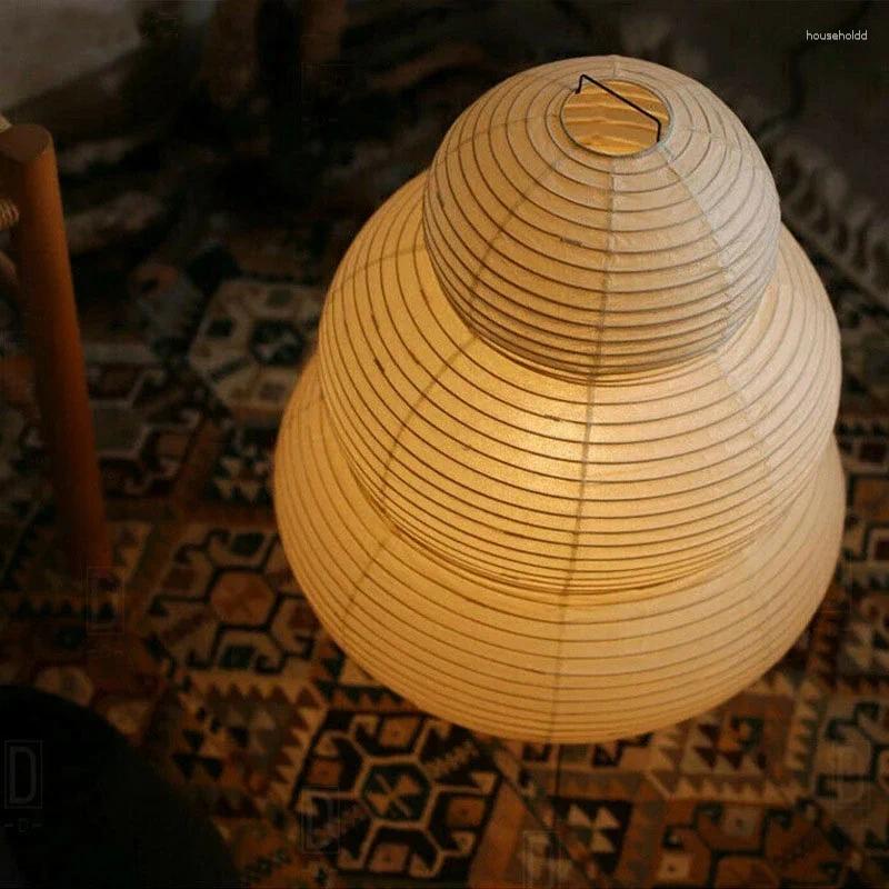 Lamps Table Japanese Design Akari Noguchi Yong Lamp White Rice Paper Decorative Desk Lights For Bedroom Living/Dining Room Study Loft