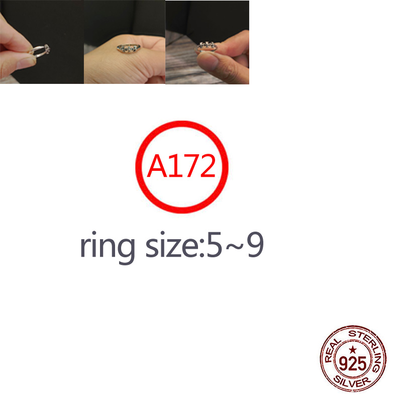 A172 S925 sterling silver ring with three cross shaped letters, simple and trendy hip-hop retro couple jewelry Gifts for Lovers
