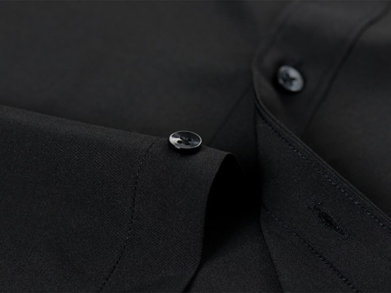 Men's Dress Shirts Business slim fit, versatile, all season four sided elastic non ironing men's Short sleeved summer shirt, silky an