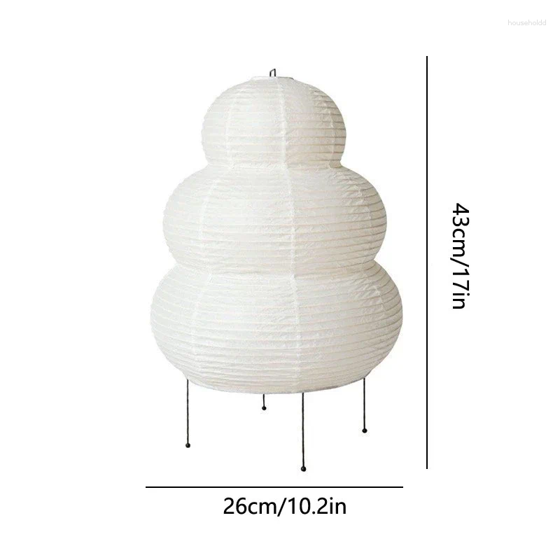 Lamps Table Japanese Design Akari Noguchi Yong Lamp White Rice Paper Decorative Desk Lights For Bedroom Living/Dining Room Study Loft