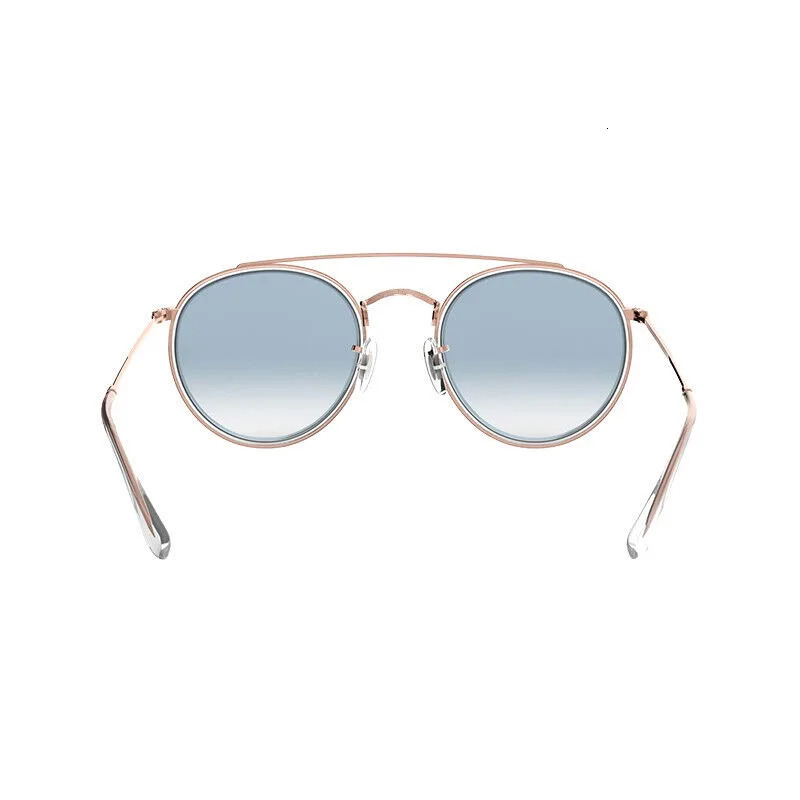 KatKani Fashion Casual Double Beam Circular Metal Mens Sunglasses Optical Prescription 3647 240119