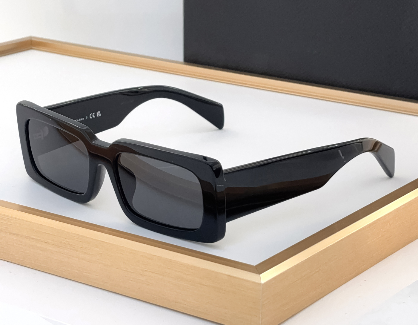 Fashion designer A07 mens women sunglasses classic vintage wide legs acetate rectangle glasses outdoor trendy versatile style Anti-Ultraviolet come with case