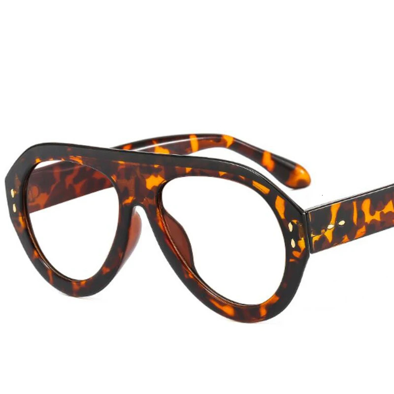 Trendy Oversized Pilot Reading Glasses Women Men Flower Brown Vintage Eyeglasses Clear Blue Light Glasses 1.25 1.5 6 240123