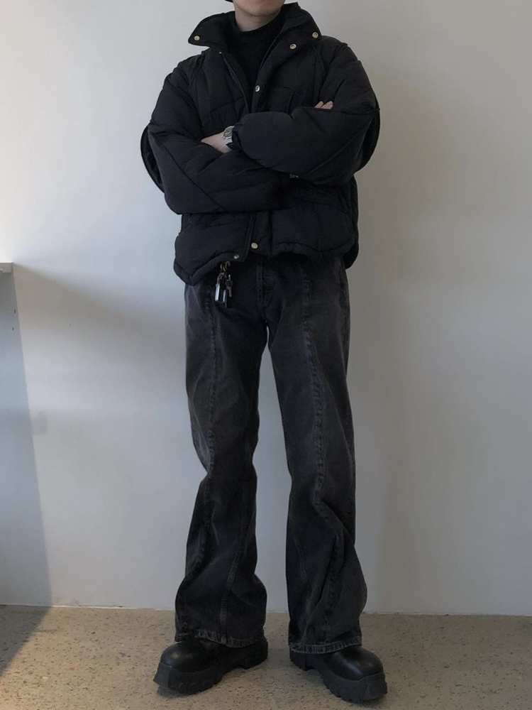 Our Legacy Jeans Washed Washed Slim Fit Men Jeans Grey Distressed Jeans Casual Loose Mid High Waisted Straight Leg Jeans