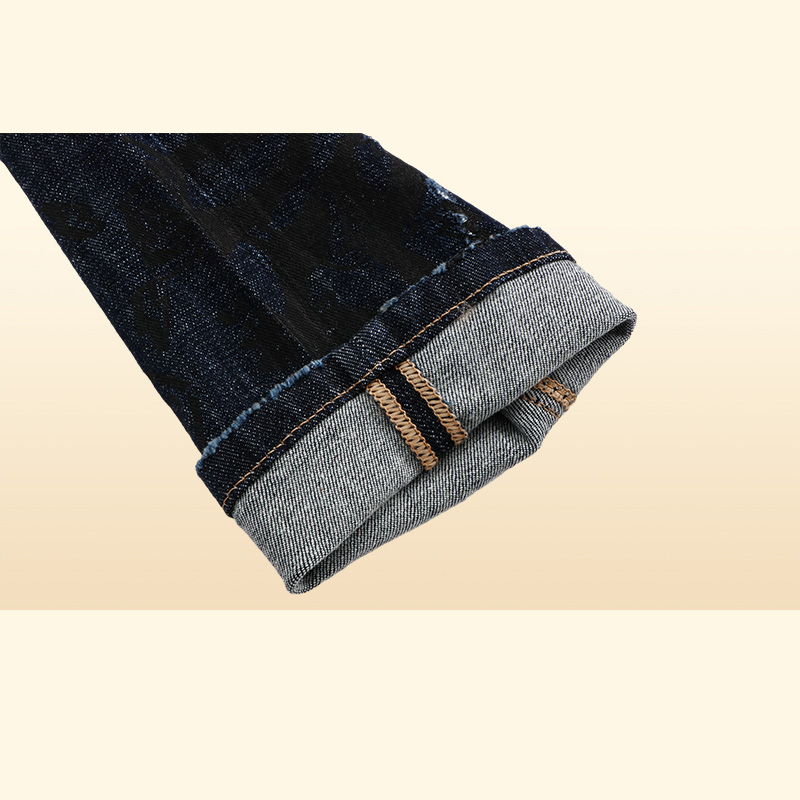 BEAR Classic Fashion PP Man Jeans Rock Moto Mens Casual Design Ripped Trousers Distressed Skinny Denim Biker Jeans 157514