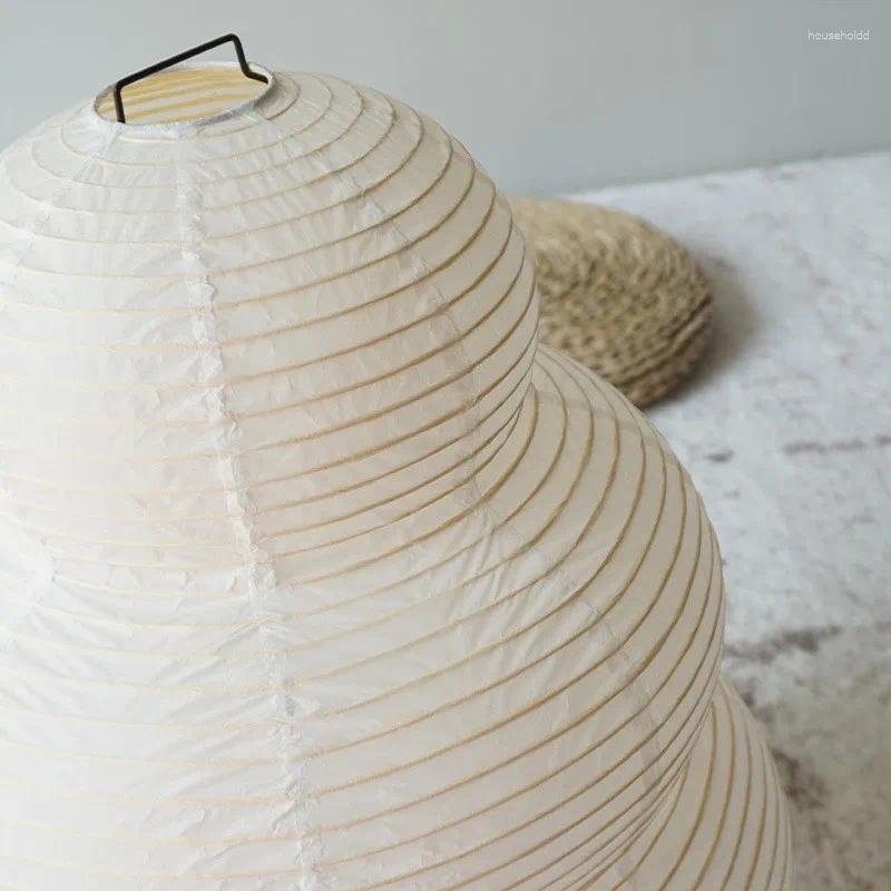Lamps Table Japanese Design Akari Noguchi Yong Lamp White Rice Paper Decorative Desk Lights For Bedroom Living/Dining Room Study Loft