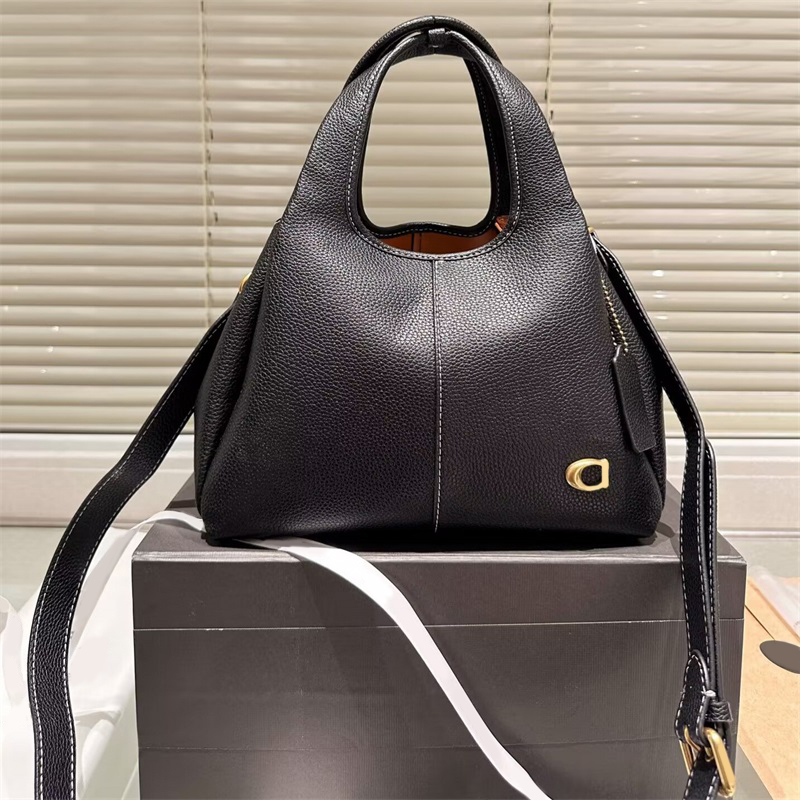 Totes Genuine leather bag trendy 10a crossbody bags LANA 23 totes borsa famous c letter decoraton fashion hand bag black white grey women pouch fashion