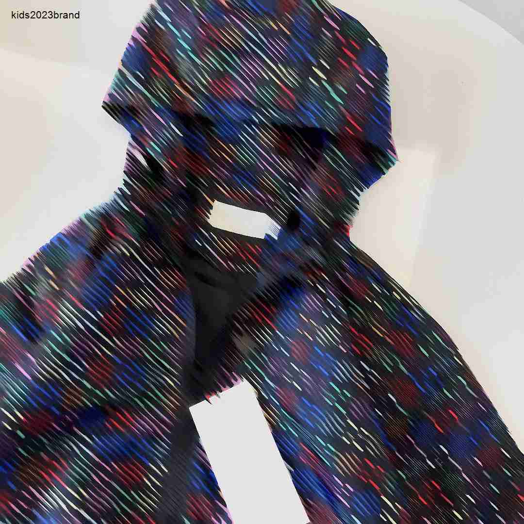 New kids jackets Colorful plaid design baby Outerwear Size 100-150 boys girls Hooded coat child Sunscreen clothing Jan20