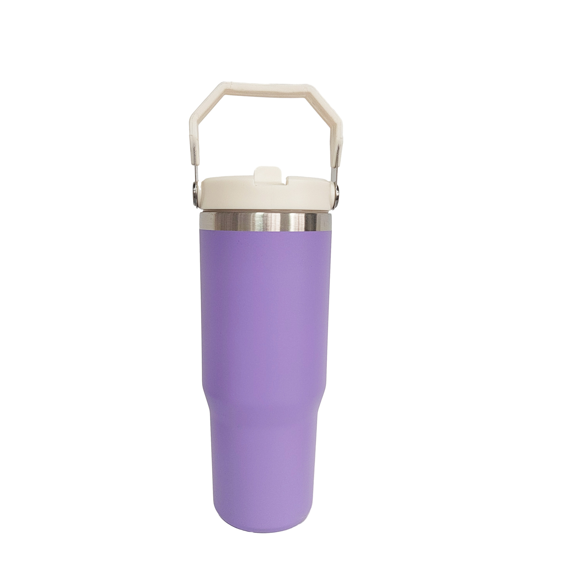 Regular Tumbler Handle Lid 30Oz Stainless Steel Big Capacity Beer With Flip Straw Insulated Travel Coffee Mug For DIY