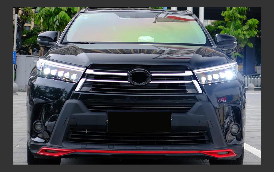 Car Turn Signal Head Light Assembly for Toyota Highlander LED Headlight 2018-2021 Daytime Running Lamp Projector Lens