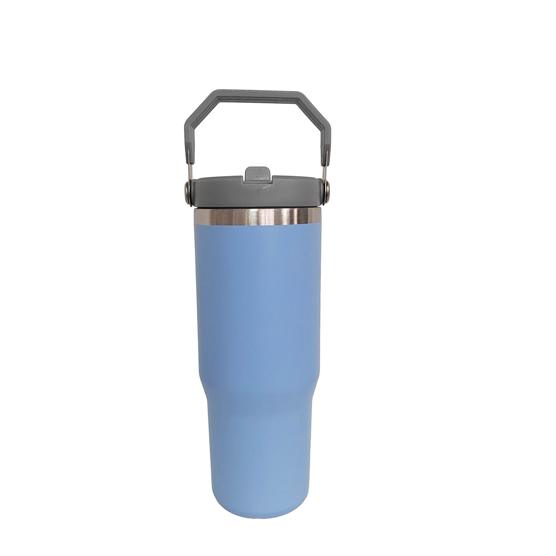 Regular Tumbler Handle Lid 30Oz Stainless Steel Big Capacity Beer With Flip Straw Insulated Travel Coffee Mug For DIY