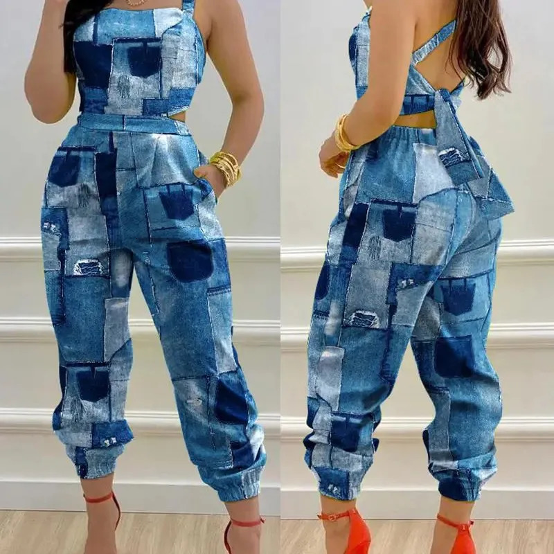 Summer Club Outfits For Women Jumpsuits For Mulheres Mono Manga Corta Mujer Bodycon Jumpsuit Sexy Holiday Outfits Bodysuit 240129