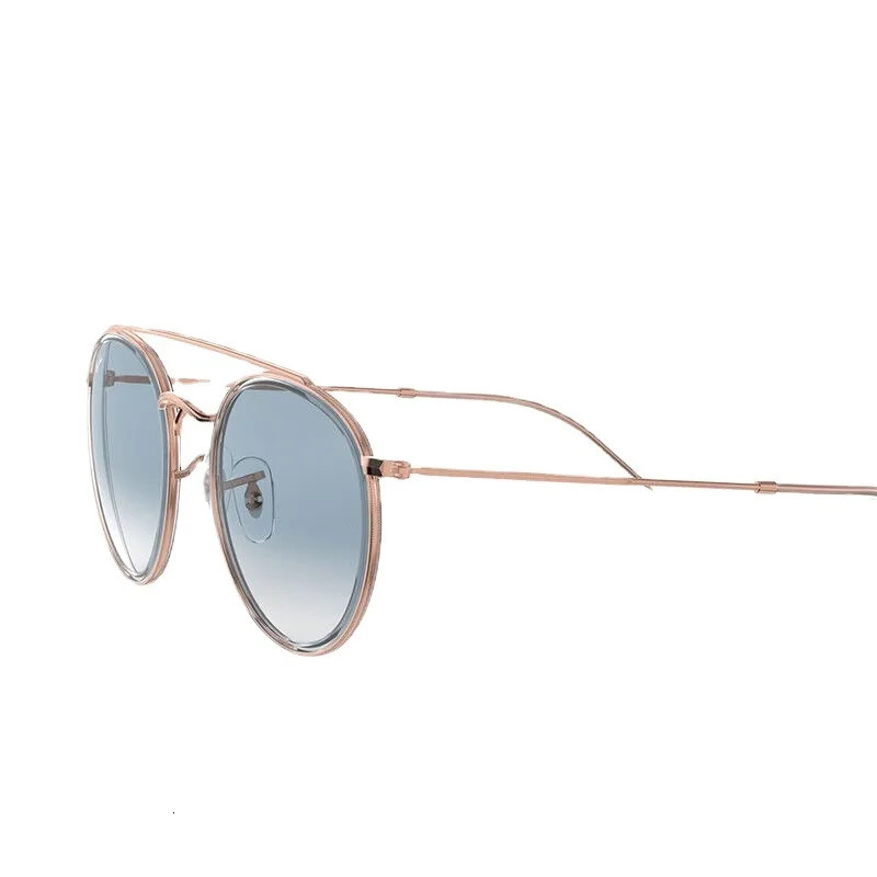 KatKani Fashion Casual Double Beam Circular Metal Mens Sunglasses Optical Prescription 3647 240119