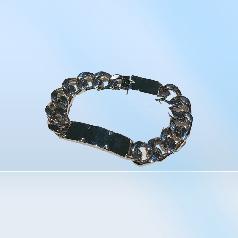 Designer Mens Bracelets Gold Silver Cuban Link Chain Love Womens Bracelet Chain268s