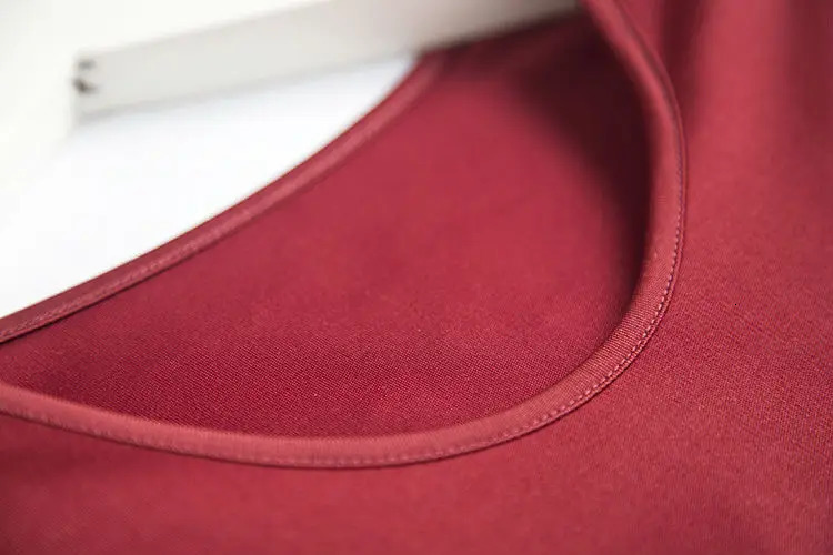 SuyaDream Women Basic Shirt Real Silk T shirts Solid Long sleeved O neck Healthy TOP Autumn Winter Wine 240118Z