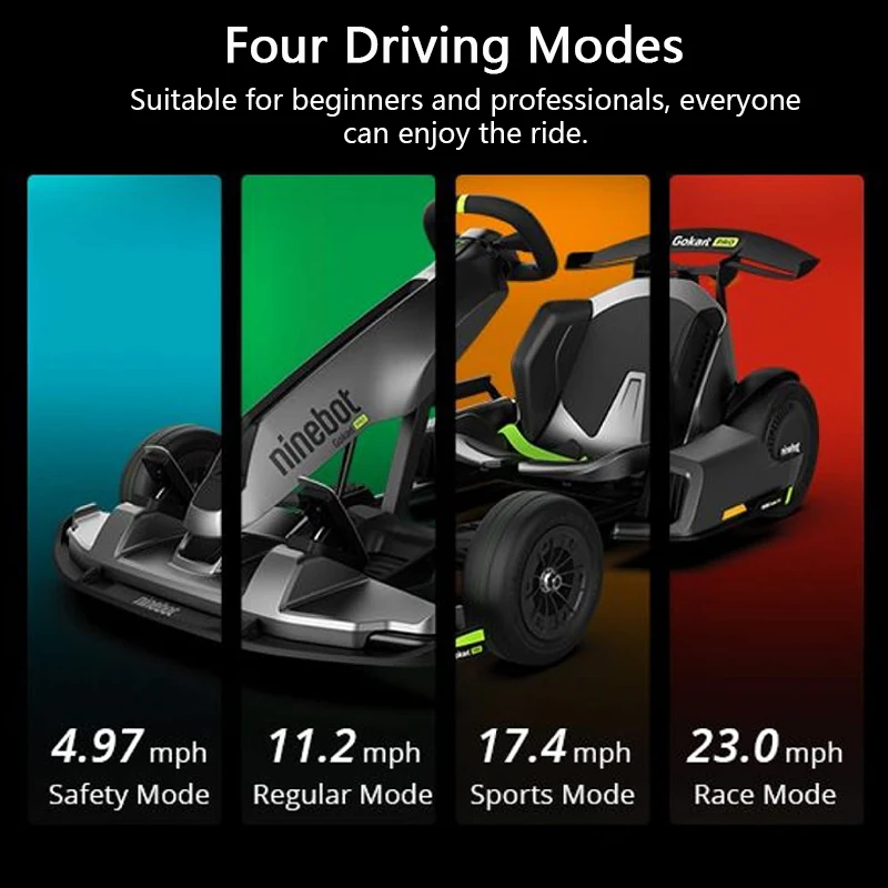 EU Stock Original Ninebot by Segway Electric GoKart Pro2 4800W for Kid and Adult 43km/h Outdoor Race Pedal Go Karting Balance Scooter Go kart pro 2 in