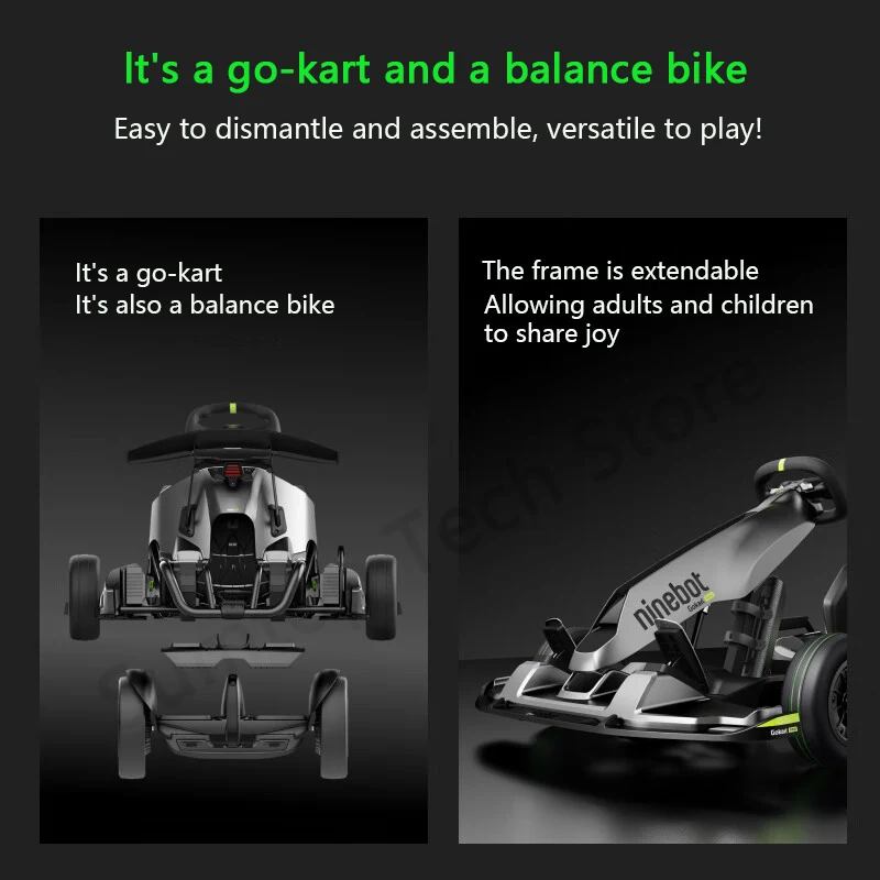 EU Stock Original Ninebot by Segway Electric GoKart Pro2 4800W for Kid and Adult 43km/h Outdoor Race Pedal Go Karting Balance Scooter Go kart pro 2 in