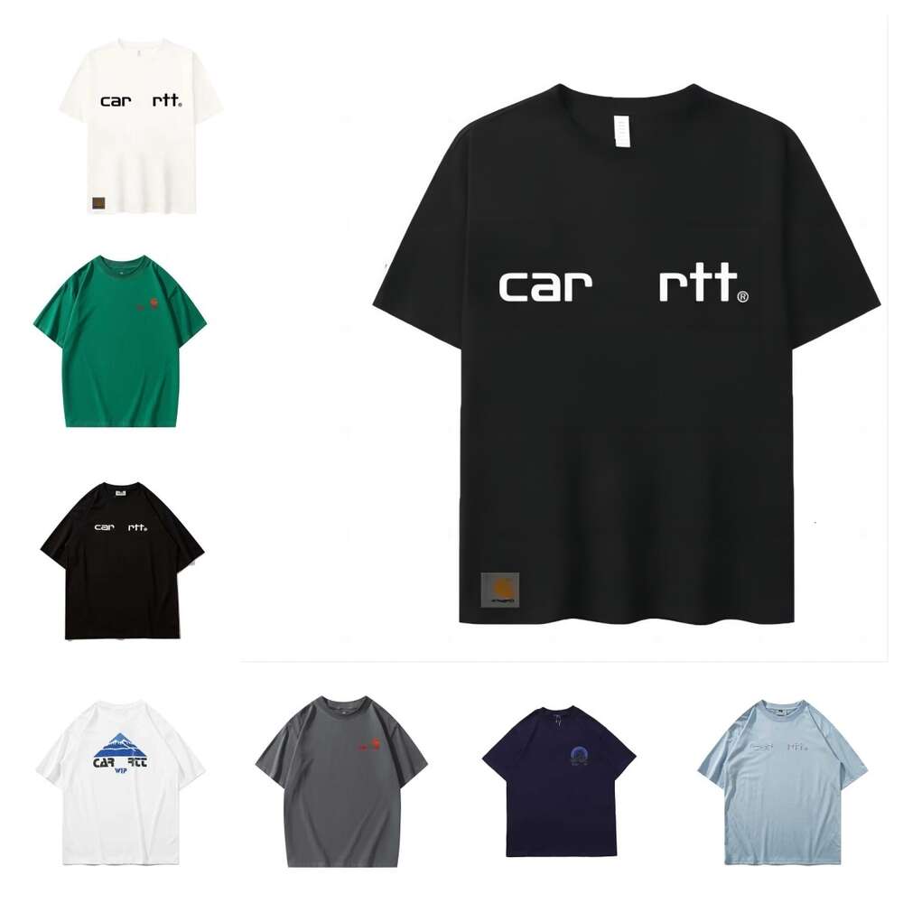 Designer casual classic Carharttitys mens women t shirt Carhart Round Neck couples t Letter Embroidery cotton shirts North America luxury Brand sweatshirts a6