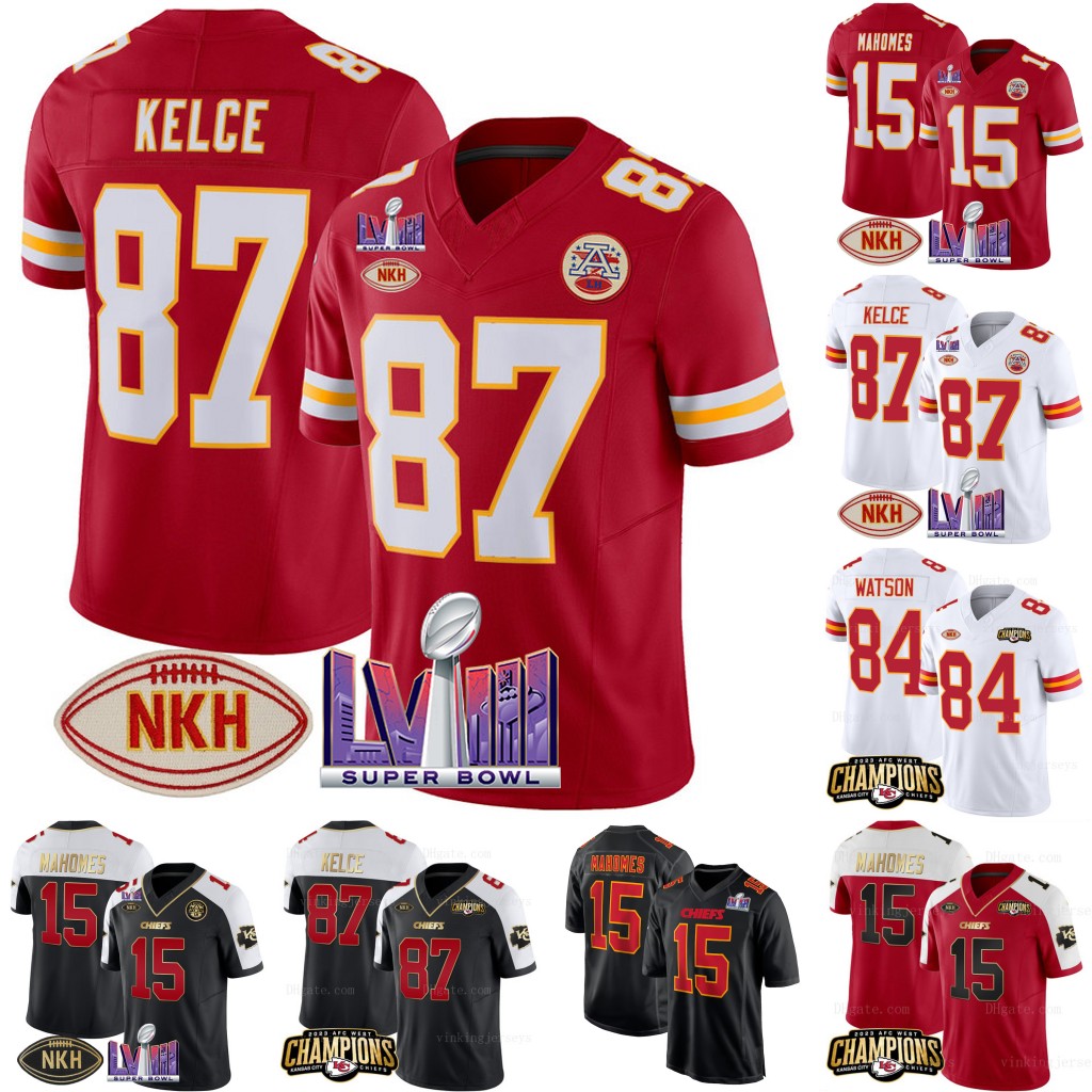 Kelce Football Jerseys Mahomes Chiefs Thomas Oladokun Pacheco McKinnon Prince Moore Powell Rice Ross Toney Watson Bushman Humphrey Smith Danna Bolton Jones men