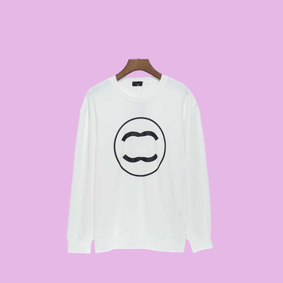 Designer Luxury Sweatshirts Sweater Autumn And Winter Mens Womens Chest Big Pattern Printed Loose Cotton Round Neck Coat