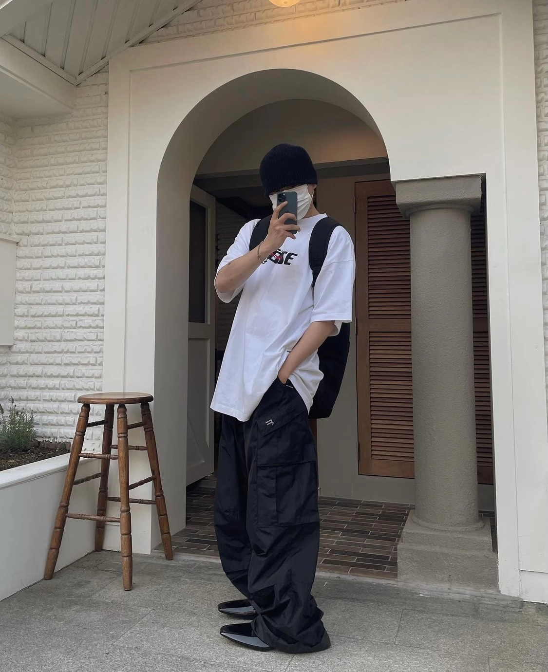 Bale Oversized Straight Leg Pants Men Oversized Causal Pants Letter Embroidered Pants Loose Pants