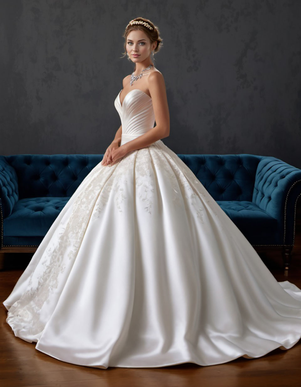 Ivory Wedding Dresses White Bridesmaid Dresses New A Line Formal Ball Gown Sleeveless Custom Lace Up Plus Size Zipper Pleat Sweetheart Applique Beaded