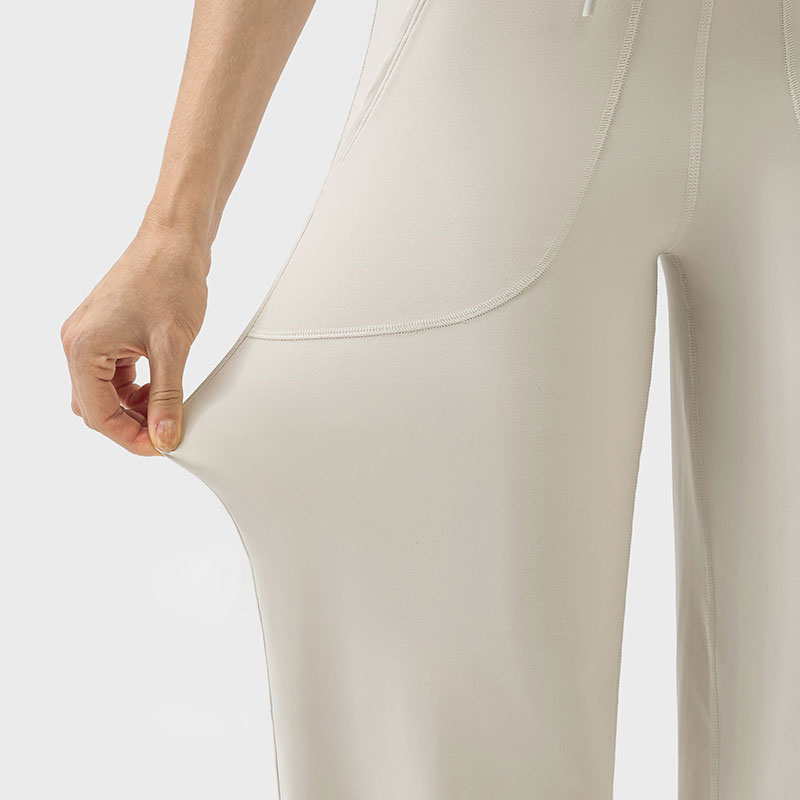336 High-Rise Wide Leg Pant Loungeful Yoga Pants Naked Feeling Sweatpants Feel Comfortable Throwback Still Pant Breathable Trousers with Drawcord