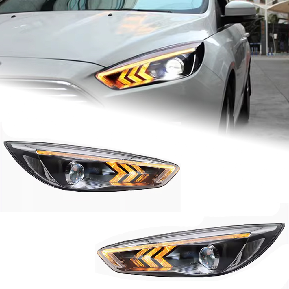 Car Styling Head Lamp For Ford Focus 20 15-20 17 Headlights LED DRL With Dynamic Turn Signal Assembly
