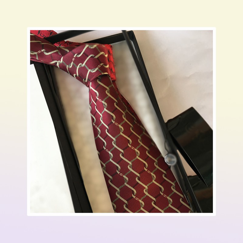 Mens Designer Ties Necktie Letter G Stripes Plaid Fashion Luxury Business Leisure Silk Tie Cravat with box sapeee