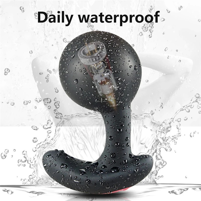 Wireless Remote Control Male Prostate Massage Vibrator Inflatable Anal Plug Expansion Vibrating Anal Sex Toys For Men Woman 240129