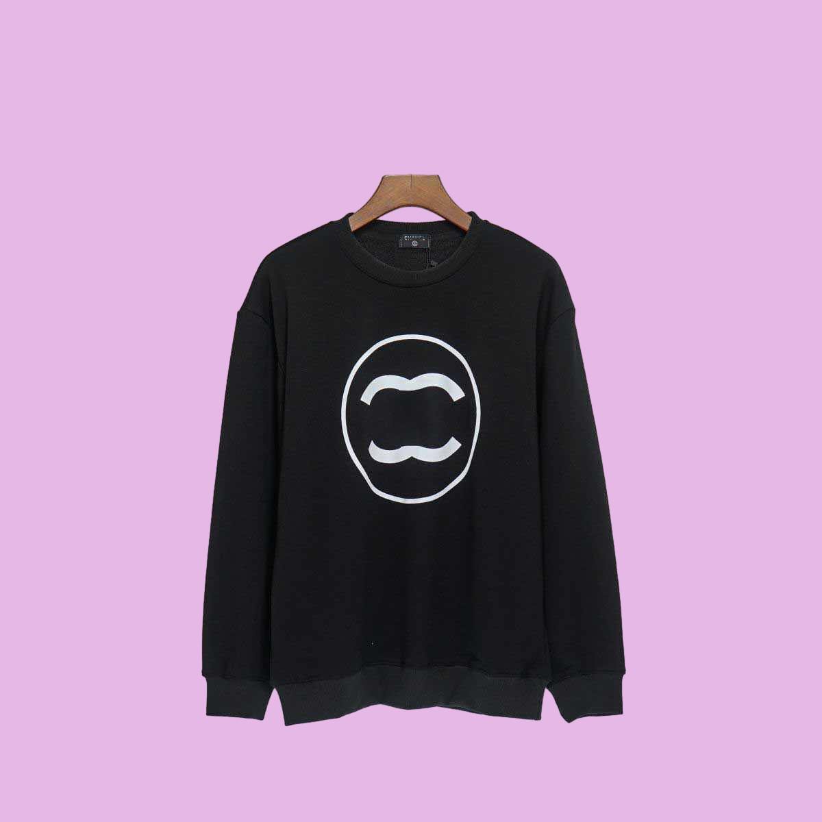 Designer Luxury Sweatshirts Sweater Autumn And Winter Mens Womens Chest Big Pattern Printed Loose Cotton Round Neck Coat