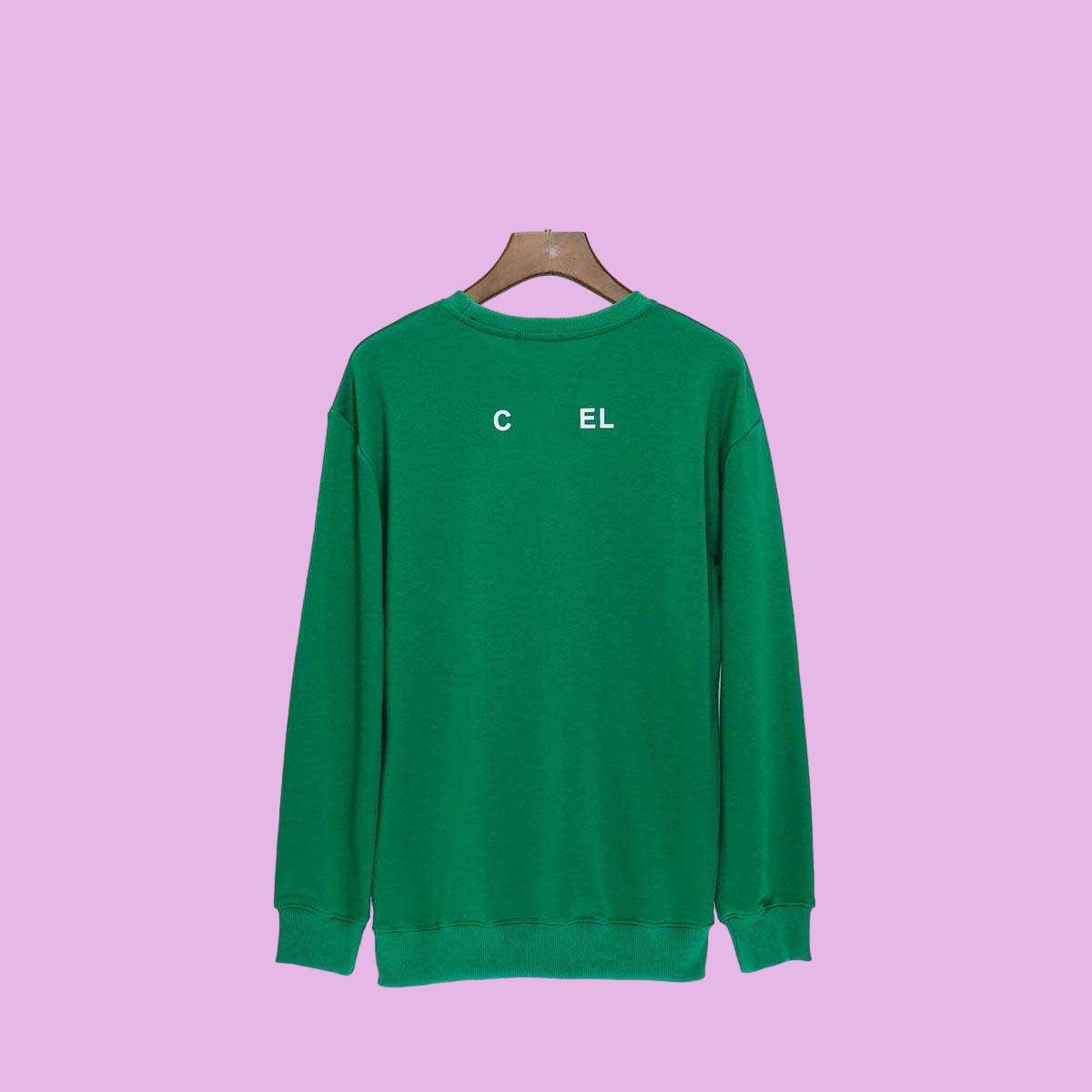 Designer Luxury Sweatshirts Sweater Autumn And Winter Mens Womens Chest Big Pattern Printed Loose Cotton Round Neck Coat