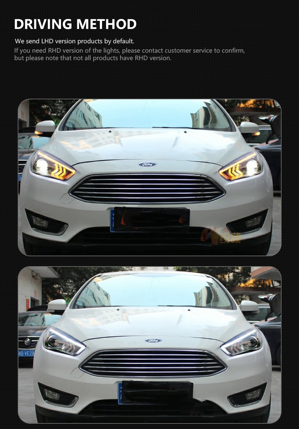 Car Styling Head Lamp For Ford Focus 20 15-20 17 Headlights LED DRL With Dynamic Turn Signal Assembly
